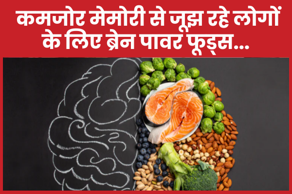 कमजोर मेमोरी से जूझ रहे लोगों के लिए ब्रेन पावर फूड्स… मेमोरी