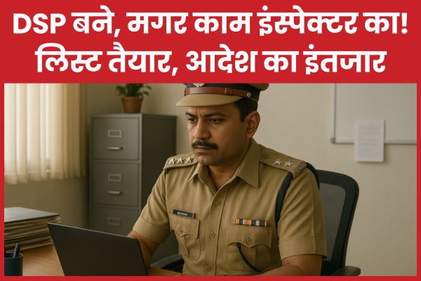 DSP बने, मगर काम इंस्पेक्टर का!… लिस्ट तैयार, आदेश का इंतजार DSP