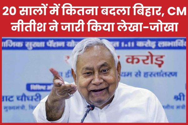 20 सालों में कितना बदला बिहार, CM नीतीश ने जारी किया लेखा-जोखा CM
