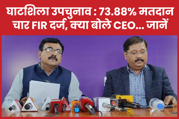 घाटशिला उपचुनाव : 73.88% मतदान, चार FIR दर्ज, क्या बोले CEO… जानें घाटशिला