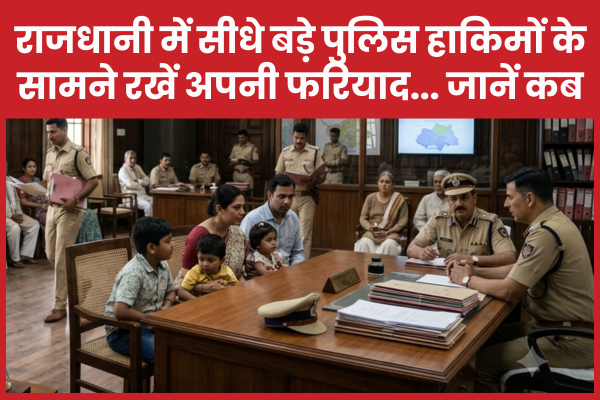 राजधानी में सीधे बड़े पुलिस हाकिमों के सामने रखें अपनी फरियाद… जानें कब पुलिस