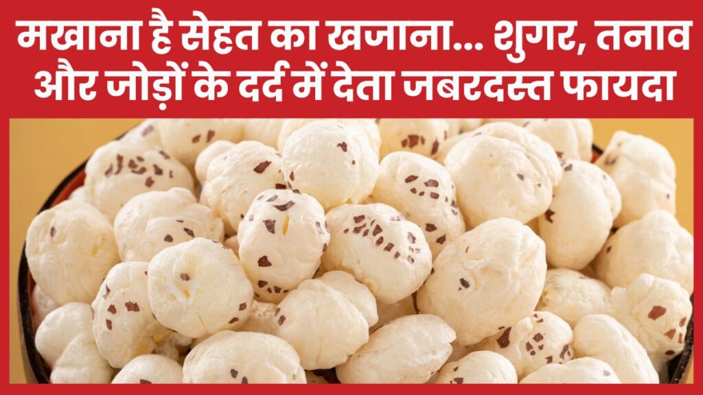 मखाना है सेहत का खजाना… शुगर, तनाव और जोड़ों के दर्द में देता जबरदस्त फायदा मखाना