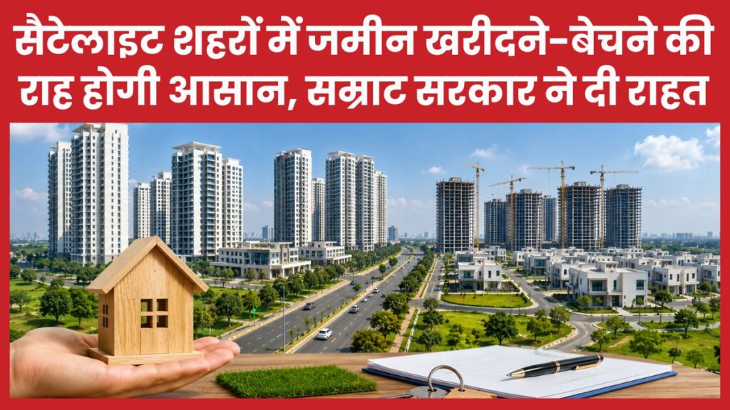 सैटेलाइट शहरों में जमीन खरीदने-बेचने की राह होगी आसान, सम्राट सरकार ने दी राहत जमीन
