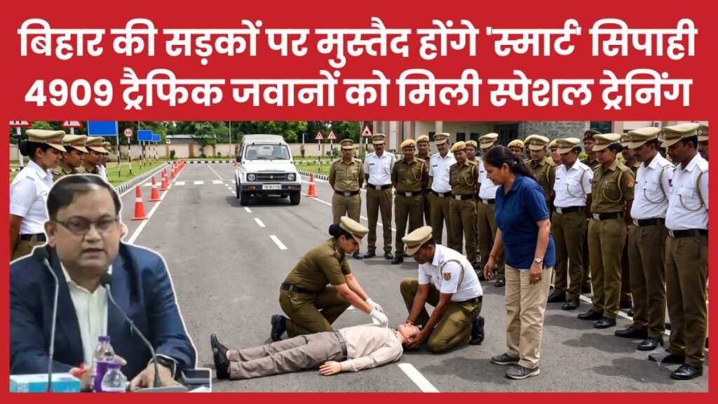 बिहार की सड़कों पर मुस्तैद होंगे ‘स्मार्ट’ सिपाही, 4909 ट्रैफिक जवानों को मिली स्पेशल ट्रेनिंग ट्रेनिंग