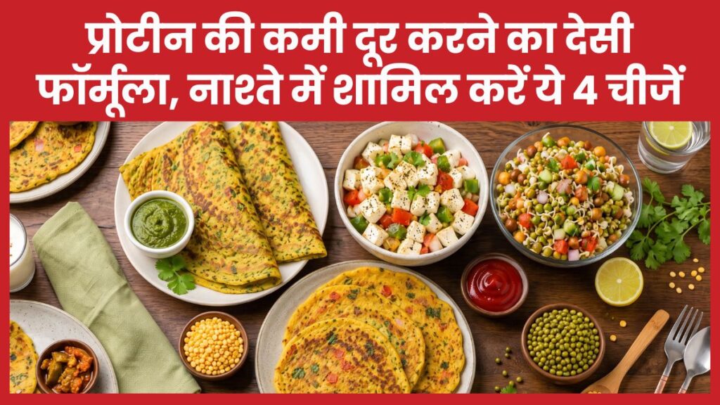 प्रोटीन की कमी दूर करने का देसी फॉर्मूला, नाश्ते में शामिल करें ये 4 चीजें नाश्ते