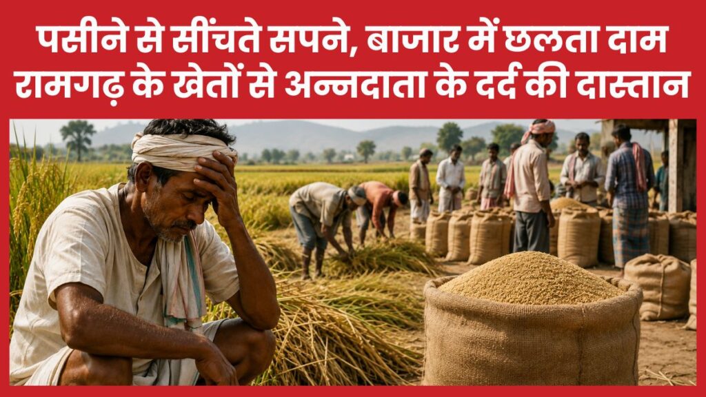 पसीने से सींचते सपने, बाजार में छलता दाम… रामगढ़ के खेतों से अन्नदाता के दर्द की दास्तान रामगढ़