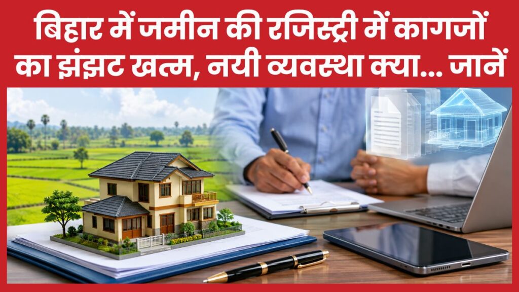 बिहार में जमीन की रजिस्ट्री में कागजों का झंझट खत्म, नयी व्यवस्था क्या… जानें जमीन