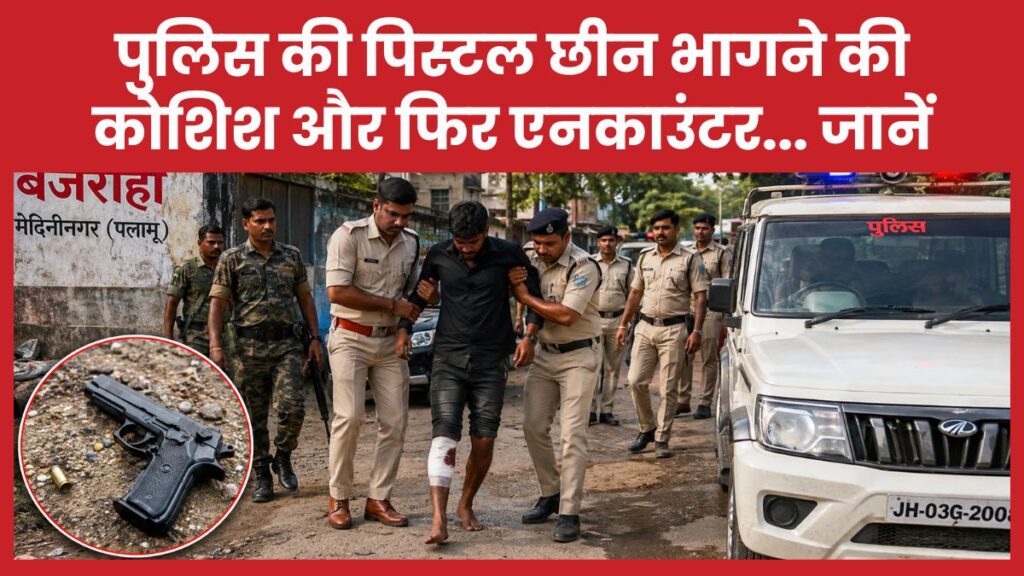 पुलिस की पिस्टल छीन भागने की कोशिश और फिर एनकाउंटर… जानें एनकाउंटर