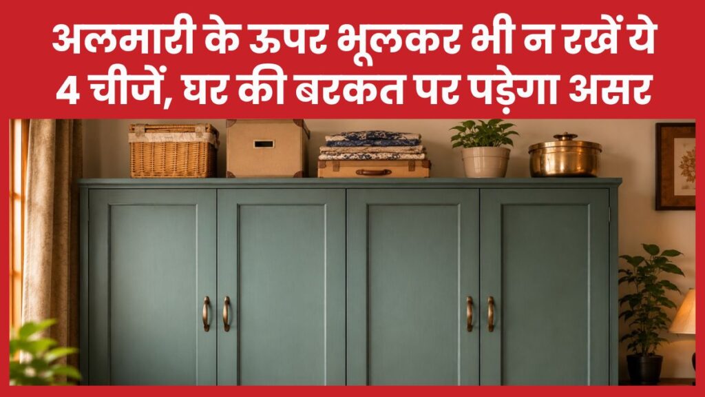 अलमारी के ऊपर भूलकर भी न रखें ये 4 चीजें, घर की बरकत पर पड़ेगा असर वास्तु