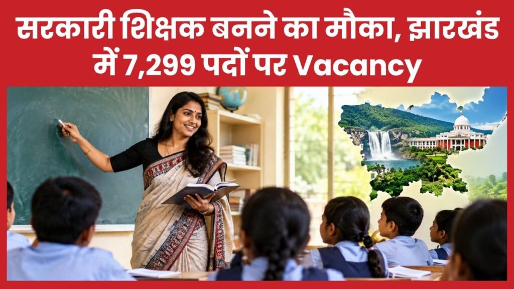 सरकारी शिक्षक बनने का मौका, झारखंड में 7,299 पदों पर Vacancy शिक्षक