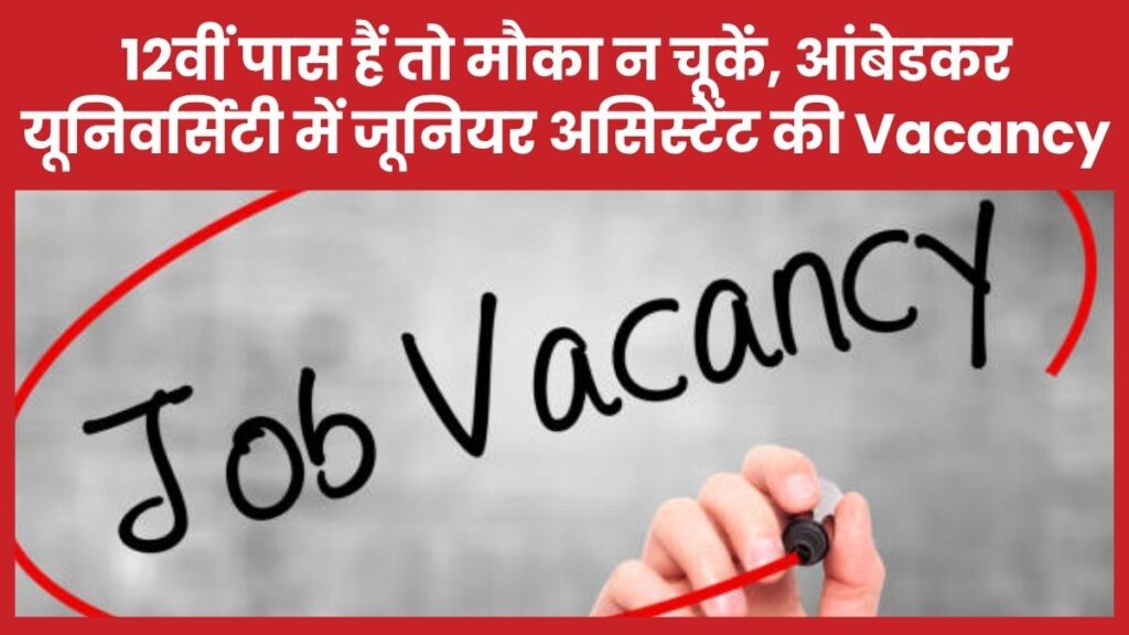 12वीं पास हैं तो मौका न चूकें, आंबेडकर यूनिवर्सिटी में जूनियर असिस्टेंट की Vacancy आंबेडकर