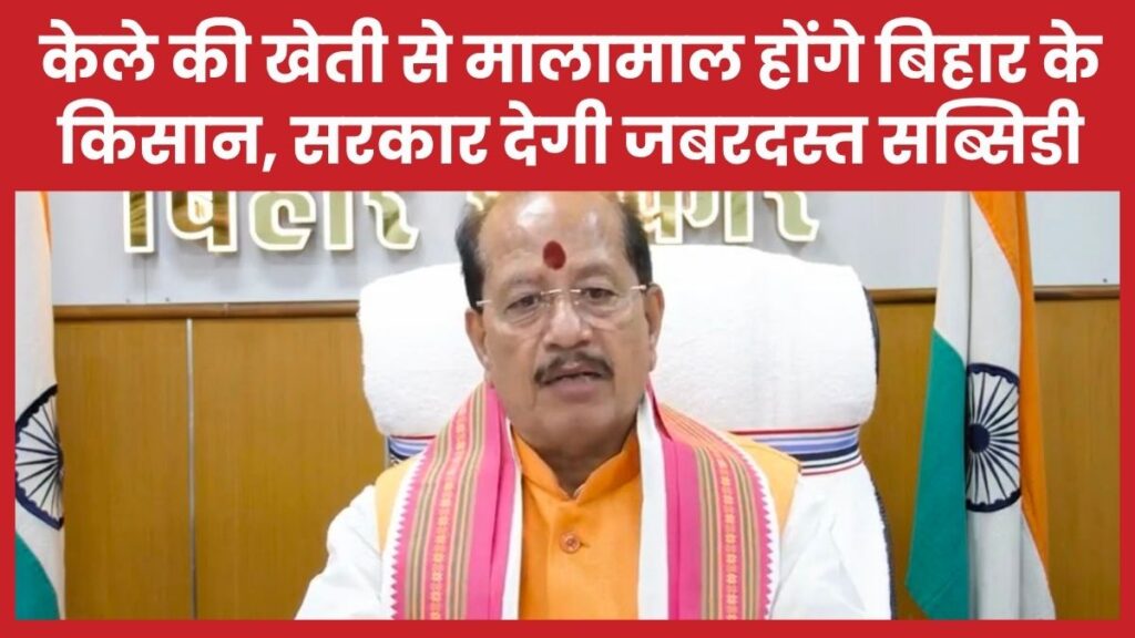 केले की खेती से मालामाल होंगे बिहार के किसान, सरकार देगी जबरदस्त सब्सिडी