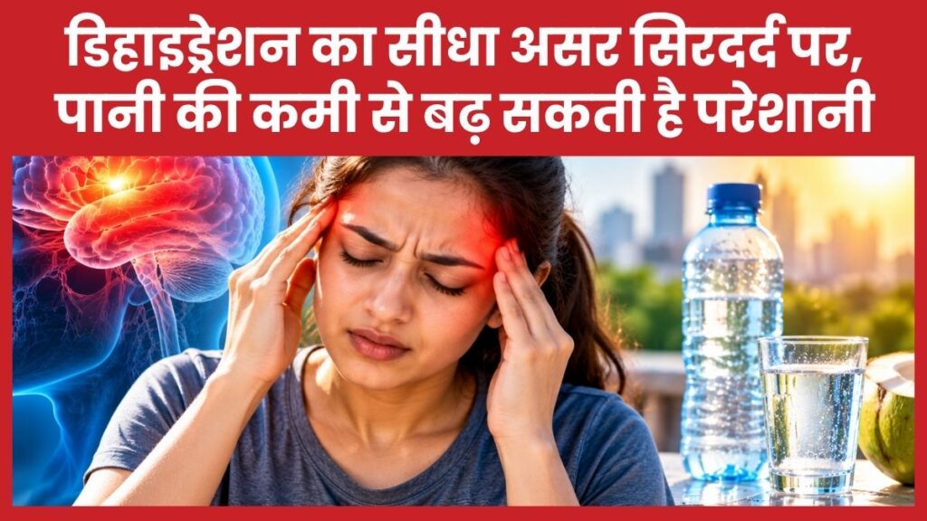 डिहाइड्रेशन का सीधा असर सिरदर्द पर: पानी की कमी से बढ़ सकती है परेशानी डिहाइड्रेशन