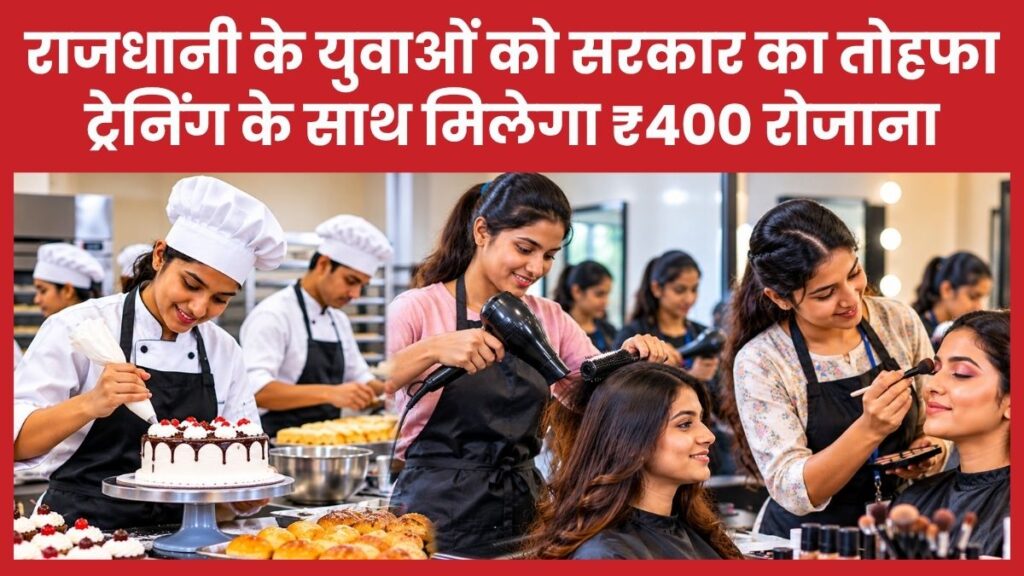 राजधानी के युवाओं को सरकार का तोहफा, ट्रेनिंग के साथ मिलेगा ₹400 रोजाना कौशल विकास