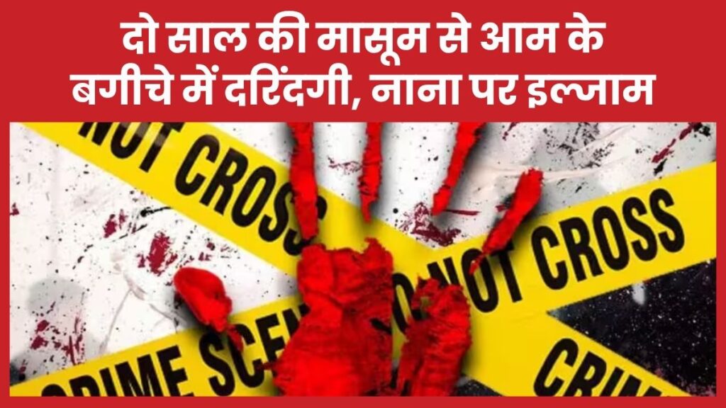 दो साल की मासूम से आम के बगीचे में दरिंदगी, नाना पर इल्जाम मासूम
