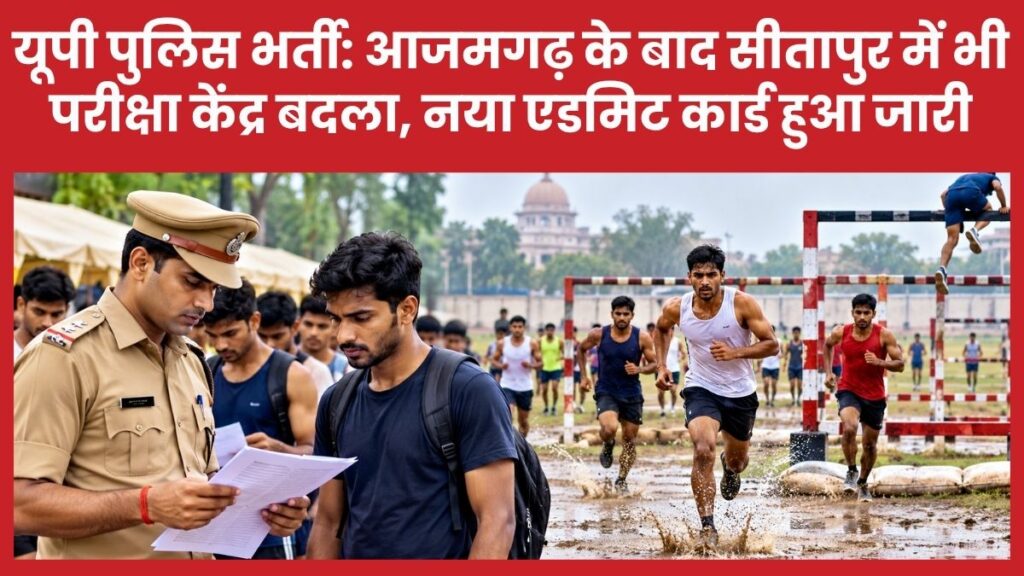 यूपी पुलिस भर्ती: आजमगढ़ के बाद सीतापुर में भी परीक्षा केंद्र बदला, नया एडमिट कार्ड हुआ जारी सीतापुर